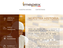 Tablet Screenshot of imepex.com